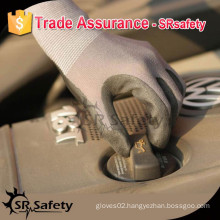 SRSAFETY 13 gauge knitted coated black nitrile safety glove/working safety gloves